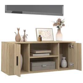 vidaXL TV-Schrank Sonoma-Eiche 100x35x40 cm Holzwerkstoff