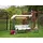 Beliani Hollywoodschaukel Beige 3-Sitzer