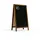 ALLboards Kundenstopper – lackierter Holzrahmen 78x44 cm - Schwarz/Braun