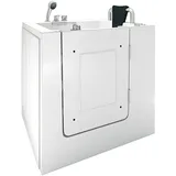 AcquaVapore Sitzwanne Whirlpool Badewanne mit Tür S02WP-B-R 100x78cm