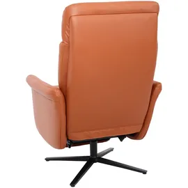Mendler Relaxsessel HWC-L10, Design Fernsehsessel TV-Sessel Liegesessel, Liegefunktion drehbar, Voll-Leder ~