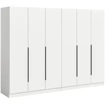 Möbel Boss Kleiderschrank KOPENHAGEN 240 x 181 x 52 cm Weiß