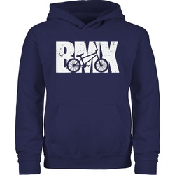 Shirtracer Hoodie Bmx Fahrrad weiß Kinder Sport Kleidung blau 152 (12/13 Jahre)