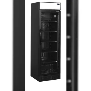 TEFCOLD Flaschenkühlschrank in Schwarz CEV435CP BLACK 358l Schwarz