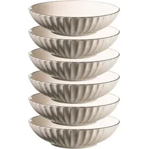 Mäser Suppenteller tief 20,5 cm weiß 6er Set