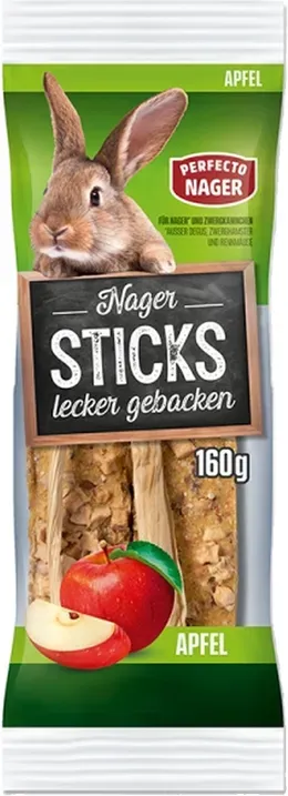 Perfecto Nager Sticks mit Apfel 160 g
