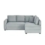 bobb Ecksofa mit Boxspringpolsterung Lisa de Luxe grau ¦ Maße (cm): B: 235 H: 90 T: 184.0