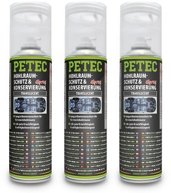 Petec 3x 500 ml Hohlraumschutz & -Konservierung translucent [Hersteller-Nr. 73550]