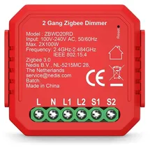 Nedis Power Switch SmartLife Einbaumodul, Doppelter Triac-Dimmer