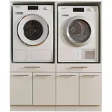 laundreezy Mehrzweckschrank-Set LAUNDREEZY LDSK2 135 x 162 x 67,5 cm Weiß
