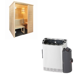 Sentiotec Sauna Komplettset Alaska Mini | Mini | 2 Pers.