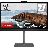 Lenovo L27m-30 | 27" Monitor | 75Hz | 250 nits | 4ms Reaktionszeit | HDMI | VGA | AMD FreeSync | integr. Kamera & Lautsprecher | höhenverstellbar | schwarz