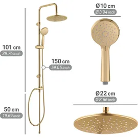 Wenko Duschsystem Mod. Young Line Gold 26182100