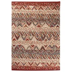 Kelim Teppich Modern 170 x 240 cm Mischgewebe Rot