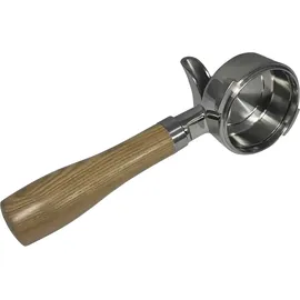 Gaggia Edelstahl Siebträger mit Griff aus Eschenholz 58 mm
