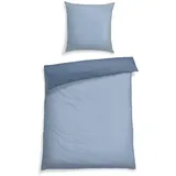 SCHIESSER Silva Renforcé Blau 135 x 200 cm + 80 x 80 cm
