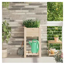 vidaXL Pflanzkasten 45 x 45 x 76,5 cm Beige