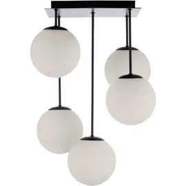 OTTO home Nellin 5 E14 rund schwarz/opal matt