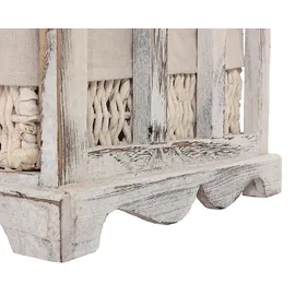 Mendler Kommode und Sitzbank 45x77x36 cm weiß