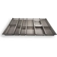 SOTech 90er Cuisio Besteckeinsatz graphit transluzent mit Messerblock Besteckkasten