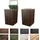 Dynamic24 Polyrattan Mülltonnenbox Aufbewahrung Mülltonne Mülltonnenverkleidung Müllbox, Farbe:Braun