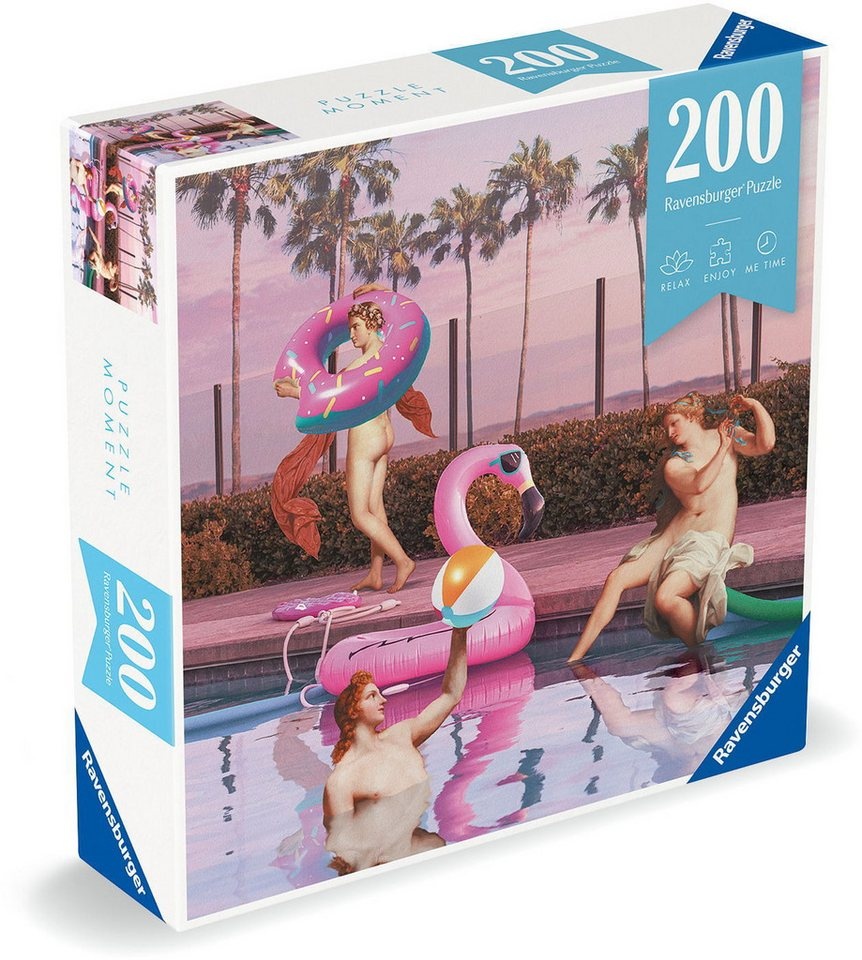 Produktbild Ravensburger Puzzle 200 Teile Puzzle Moment Poolparty 12000768, 200 Puzzleteile