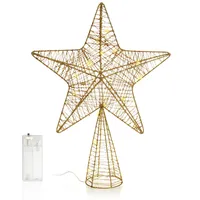 COM-FOUR Deko Stern 38 cm goldfarben