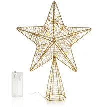 COM-FOUR Deko Stern 38 cm goldfarben