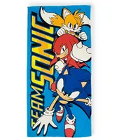 COFI Sonic Strandtuch Blaues Baumwollhandtuch für Kinder, 70cm x