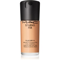 MAC Cosmetics Studio Fix Fluid SPF 15 24HR Matte Foundation + Oil Control mattierendes Make-up SPF 15 Farbton NC35 30 ml