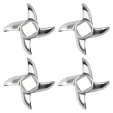 Fleischwolf Klinge, Professionelle Kreuzform Messer aus Edelstahl Küche Lebensmittel Fleischwolf Ersatz, Ersatzteil Messer Cutter für Schleifmaschinen Küche Lebensmittel Fleischwolf Brecher (#12)