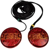 Berger & Schröter Anhänger-Beleuchtungsset 13-polig, 7-polig Blinker, Bremslicht, Rückleuchte hinten