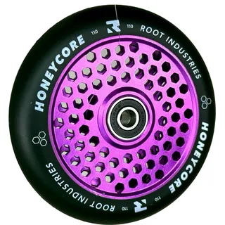 Root Industries Honeycore Stunt-Scooter Rolle 110mm Lila/PU Schwarz - Schwarz