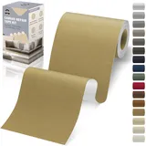 OAZ Flicken Selbstklebend Stoff, 10 x 200 cm Leinwand Selbstklebender Stoff, Khaki, Wasserdichtes Leinwand Flicken Selbstklebend für Sofa Zelt Möbel Autositz Liege