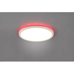 Trio R64371131 LED-Deckenleuchte Aureo 1x18W | 2200lm | 3000-6500K + RGB | IP20 - indirekte Beleuchtung, integrierter Dimmer, stufenlos einstellbare Lichtfarbe, Memory-Funktion, Nachtmodus, Fernbedienung, mattweiß