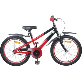 vidaXL Kinderfahrrad 18 Zoll blau/schwarz/rot