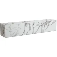 KADIMA DESIGN Lowboard Hängend Marmor-Optik 160x30x30 cm TV-Schrank, Design