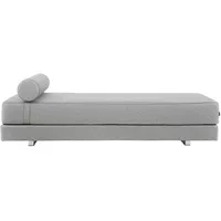 Softline - Lubi Schlafsofa mit Taschenfederkern, grau (Filz 620), inkl. Nackenrolle