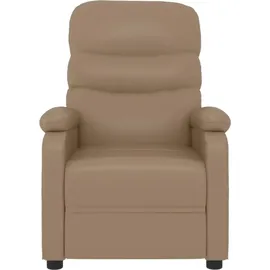 vidaXL Relaxsessel Cappuccino-braun Kunstleder 94,5 x 100 x 0 cm Braun mit Liegeposition