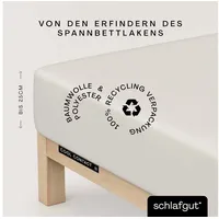schlafgut Spannbettlaken Mikrofaser 90-100 x 190-200 cm beige