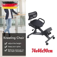 Ergonomischer Verstellbarer Kniestuhl Bürostuhl Kniestuhl mit Rückenstütze 100KG