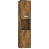 vidaXL Badezimmerschrank Räuchereiche 30 x 30 x 130 cm Braun Holz