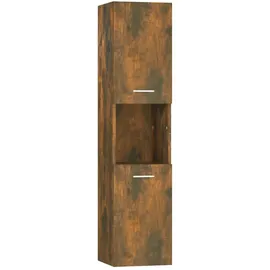 vidaXL Badezimmerschrank 30 x 130 x 30 cm Räuchereiche