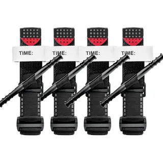 4 Stück Tourniquet Tactical,Drehende Einhand Militärische Tourniquet-Gurte,Tourniquet Taktische,Combat Application Tourniquets,Notfall Outdoor Tourniquet,für Wandern Bergsteigen Sport Camping