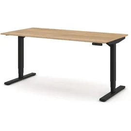 Assmann Electronic Schreibtisch Y-Line Eiche Natura / Schwarz