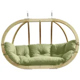 AMAZONAS Mehrpersonen Hängesessel Globo Royal Chair Oliva inkl. Sitzkissen und zwei Spiralfedern