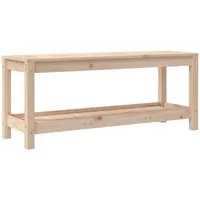 Furnicato Gartenbank 108x35x45 cm Massivholz Kiefer