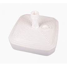 Prosperplast - Sonnenschirmständer Weiß 12L befüllbar Rattan Schirmständer Schirmhalter Schirm