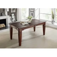 Massivmoebel24 Esstisch Akazie 200x100x76 nougat lackiert OXFORD #605