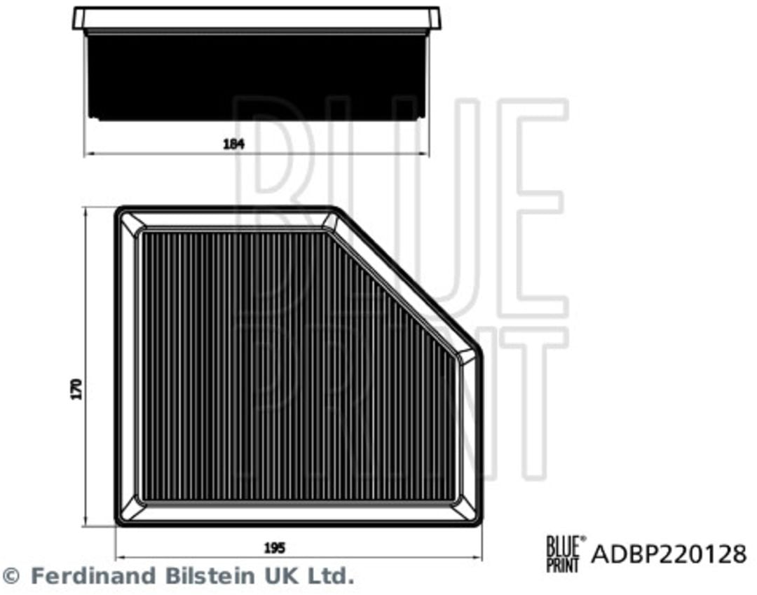 Luftfilter BLUE PRINT ADBP220128